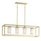 Maxim Lighting Lateral 4-Light Linear Pendant, Satin Brass 10288SWSBR - alternate 1